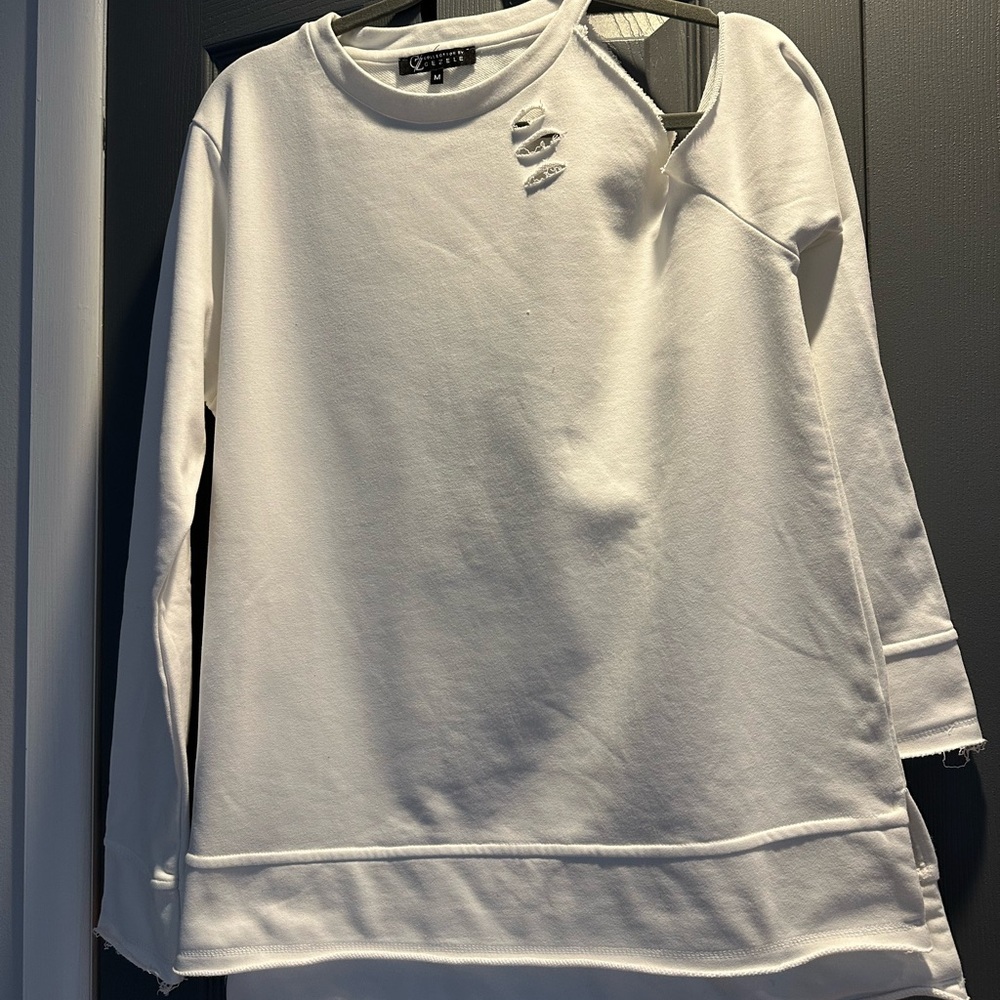 White Long Sleeve Sweatshirt